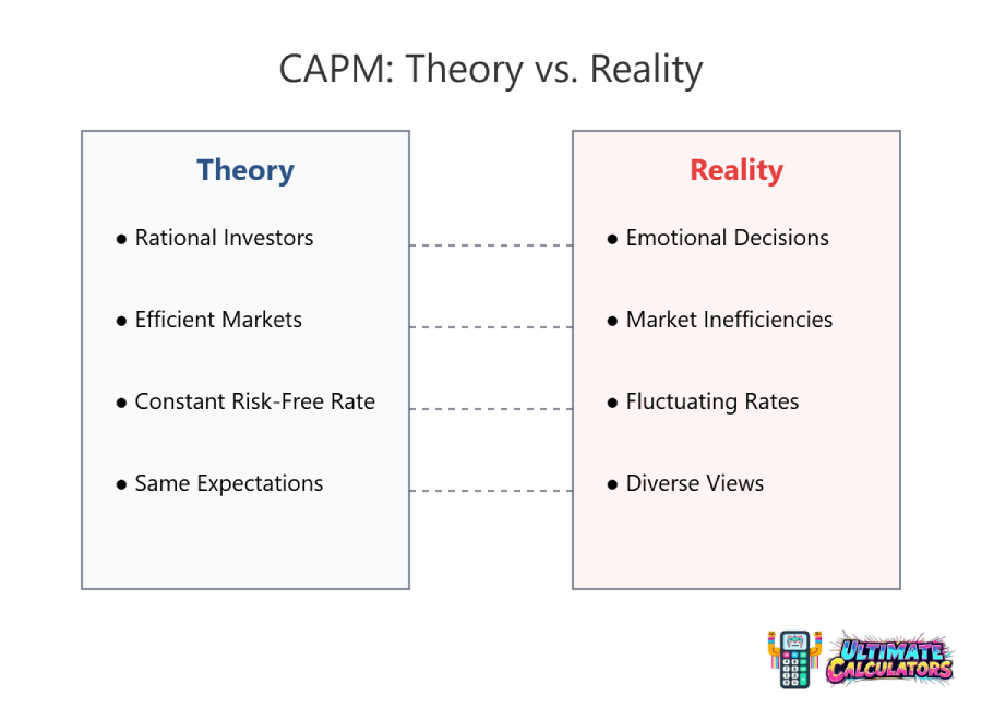 capital asset pricing model limitations graphic