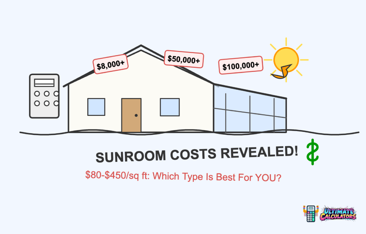 Sunroom Extension Cost Calculator
