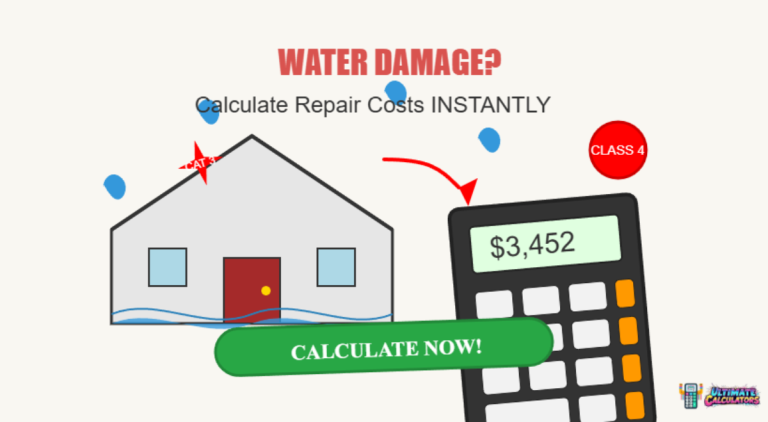 Water Damage Repair Cost Calculator