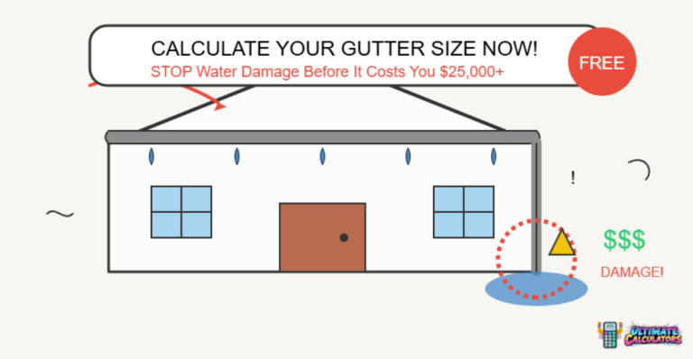 gutter size calculator