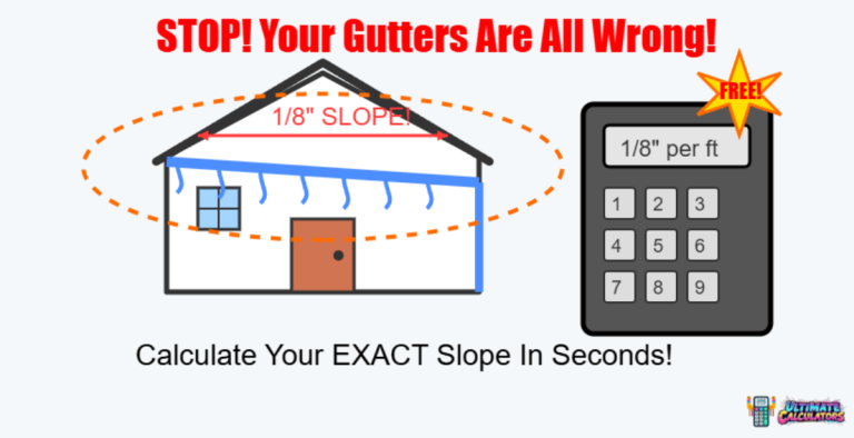gutter slope calculator