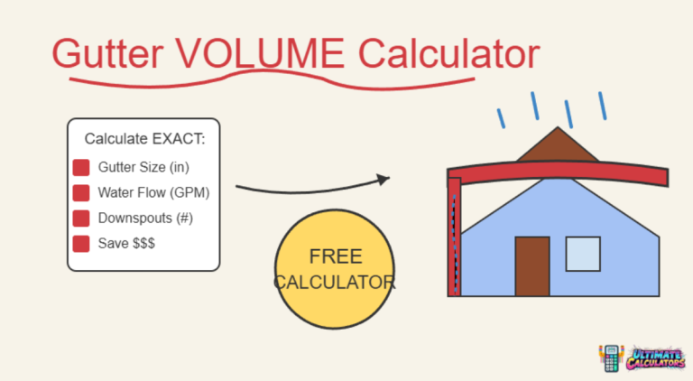 gutter volume calculator